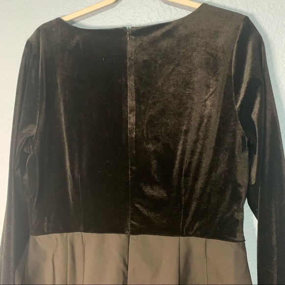 Eloquii Black Velour Lined Sheath Dress - Picture 6 of 7